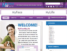 Tablet Screenshot of myfacemylife.com